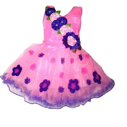 dress collection Baby Girls Midi/Knee Length Party Dress (Pink, Sleeveless)Nice Dress-picture-30