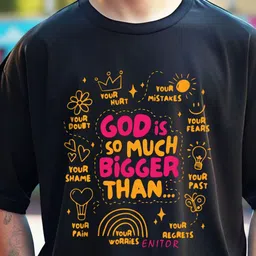 THE BEETEL HOUSE Printed Round Neck Oversized Cotton T-shirt image 2