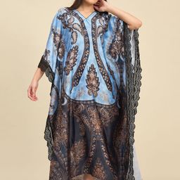 The Kaftan Company Women Printed Maxi Nightdress-picture-20
