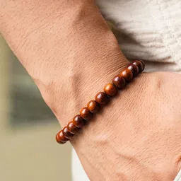 Japam Unisex Beaded Pyrite Prosperity Elasticated Bracelet image 3