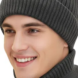iSWEVEN Unisex Woollen Beanie image 2