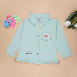 V-Mart Girls Self Design Cotton Shirt Style Top-picture-26