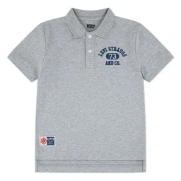 Levis Boys Brand Logo Printed Polo Collar T-shirt-image-27
