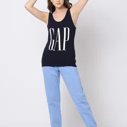 GAP Brand Logo Printed Sleeveless T-shirt image 4