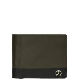 Mochi Men Colourblocked Leather Short Two Fold Wallet-picture-38