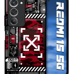 QRIOH Geometric Printed Redmi 15 5G Back Case Mobile Accessories image 2