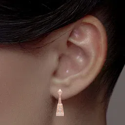 C KRISHNIAH CHETTY JEWELLERS PVT LTD Women 18KT Gold Filigree Drop Earrings - 8.13 g-picture-55