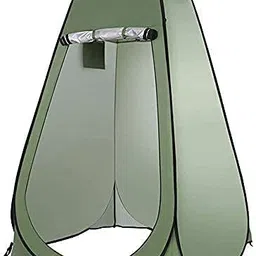 EXOMOON Full Privacy Portable Cloth Changing Tent for Camping | Triangle Shape Waterproof and Foldable Camping Tent | Portable Outdoor Camping Bathroom Toilet Tent with Carry Bag image 1