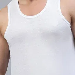 CAVENDERS Men Pack Of 5 Pure Cotton Undershirt Vests White Premium quality Dno-v565st image 4