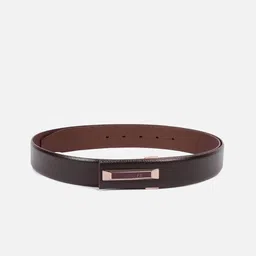 Van Heusen Men Textured Leather Formal Belt image 2