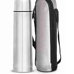 Briiton Silver-Toned Stainless Steel Solid Water Bottle-picture-46