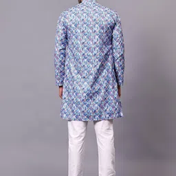 VIBEPRINT Men Geometric Printed Indie Prints Kurta image 4
