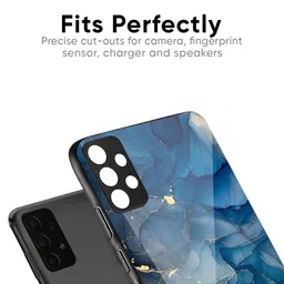 QRIOH Blue Cool Marble Real Printed OnePlus Nord CE 2 Back Case image 5