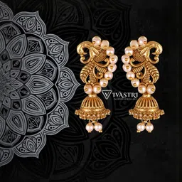 VIVASTRI Women Gold-Plated Alloy Earrings-picture-25