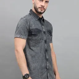 18 Plus Men Faded Opaque Casual Shirt image 4