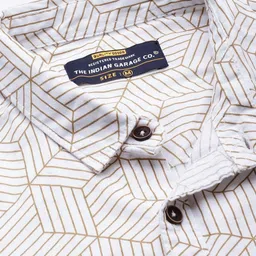 the indian garage co. Men Regular Fit Printed Casual Shirt image 2