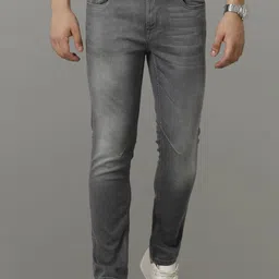 Voi Jeans Men Slim Fit Mildly Distressed Heavy Fade Stretchable Jeans-image-72