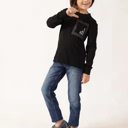 One Friday Boys Classic Regular Fit Low-Rise Light Fade Stretchable Jeans image 3