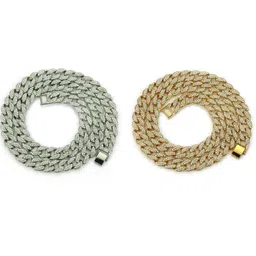 V FASHION JEWELLERY Unisex Silver-Plated Chain image 5