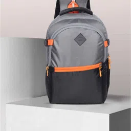 monvelli Medium 25 L Laptop Backpack 117_Grey-black-orange_14-picture-23