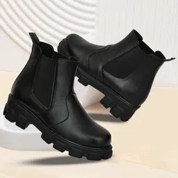 MOVE-EDGE Synthetic Women’s Heel Boots Trendy, Lightweight & Comfortable Fit Boots For Women-picture-15