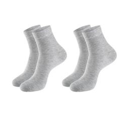 MUKHAKSH Unisex 2 Pair Grey Ankle Length Cotton Socks-picture-18