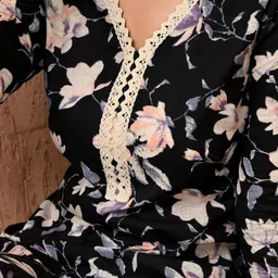 Anouk Rustic Women Floral Printed Pure Cotton Kurta image 3