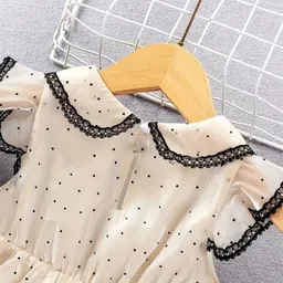YK Print Bell Sleeve Fit & Flare Dress image 3