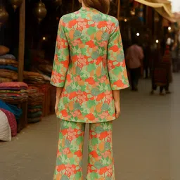 KALINI Women Printed Cotton Blend Kurta Sets image 5