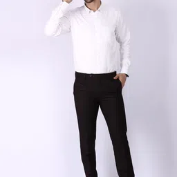 STYLES CULTURE Men Relaxed Mid-Rise Regular Fit Formal Trousers image 5