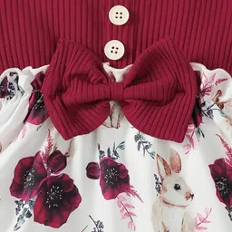 PURNKAMAAY TRENDZ Floral Print Fit & Flare Dress image 2