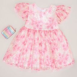 Pantaloons Junior Floral Flutter Sleeve Fit & Flare Dress-picture-16