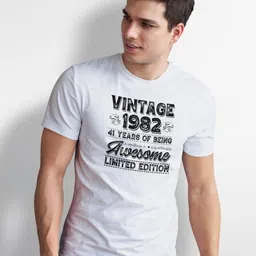 Seekbuylove Typography Printed Round Neck Pure Cotton T-shirt-picture-13