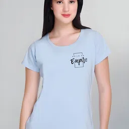 SZN Women Typography Printed T-shirt-picture-38
