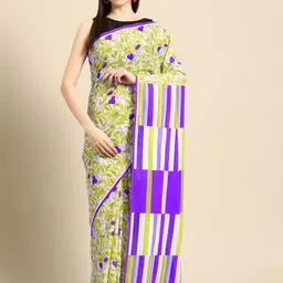 BUTA BUTI Floral Pure Cotton Saree-image-63