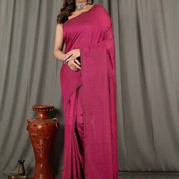 Brynbrit Woven Design Pure Cotton Handloom Khadi Saree-image-4