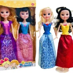 temson Baccha Party Beautiful Princess Sister Doll for Girls Set of 2-picture-15