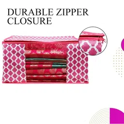 AMAK INC Pink Fabric Multi-Utility Wardrobe Organisers image 4