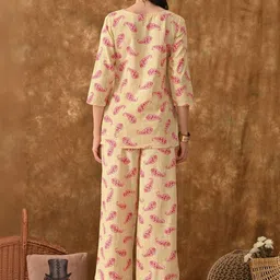 SHREE ARIHANT CREATIONS Women Ethnic Motifs Printed Regular Kurti with Trousers image 2