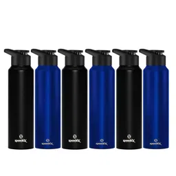 Speedex Blue & Black 6 Pieces Stainless Steel Water Bottle - 1000 ml Each-picture-32