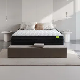 Wakeup India White & Black Quilted Riserox Luxe Comfort Pocket Spring Singe Mattress-picture-12