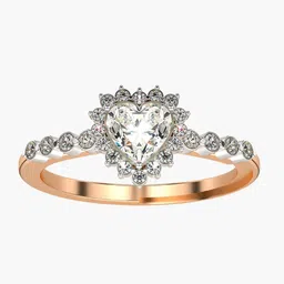 VALANOVA Women 18 Kt Rose Gold & Certified Lab Grown Diamond Ring 1.81gm 0.66 carats-image-71