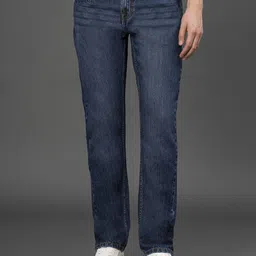 red tape Men Straight Fit Mid Rise Dark Blue Jeans-picture-10