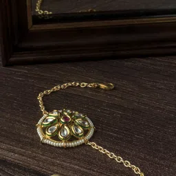 vivinia BY VIDHI MEHRA Women Gold-Plated Wraparound Bracelet image 1