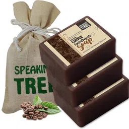 speaking tree Exfoliating Coffee Handmade Soap - 100gms each (Pack of 3)-picture-23