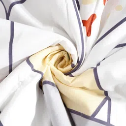 HOSTA HOMES White Cartoon Printed Reversible AC Room 210 GSM Single Bed Comforter image 5