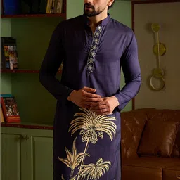 CHHAAP Men Embroidered Thread Work Kurta image 4