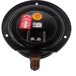 japsin Dial Pressure Gauge 0-5000 PSI, MS Body Dia 4", Bottom Connection Brass 3/8" BSP Ring Gauge image 5