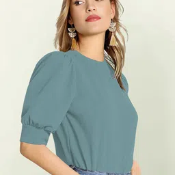 Dream Beauty Fashion Cuffed Sleeves Regular Top image 2