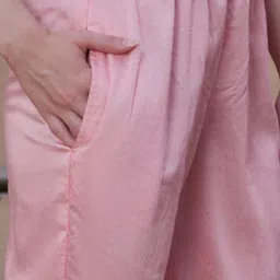 BANDIA Women Floral Printed Regular Beads and Stones Kurta with Trousers & Dupatta image 3